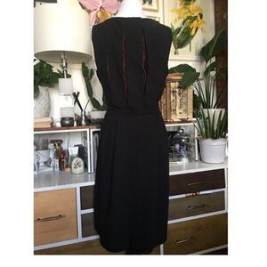 RAOUL Black‎ Red Vampire Sheath Office Dress M